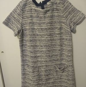 🛍 Spring Tweed Shift Dress by The Loft L